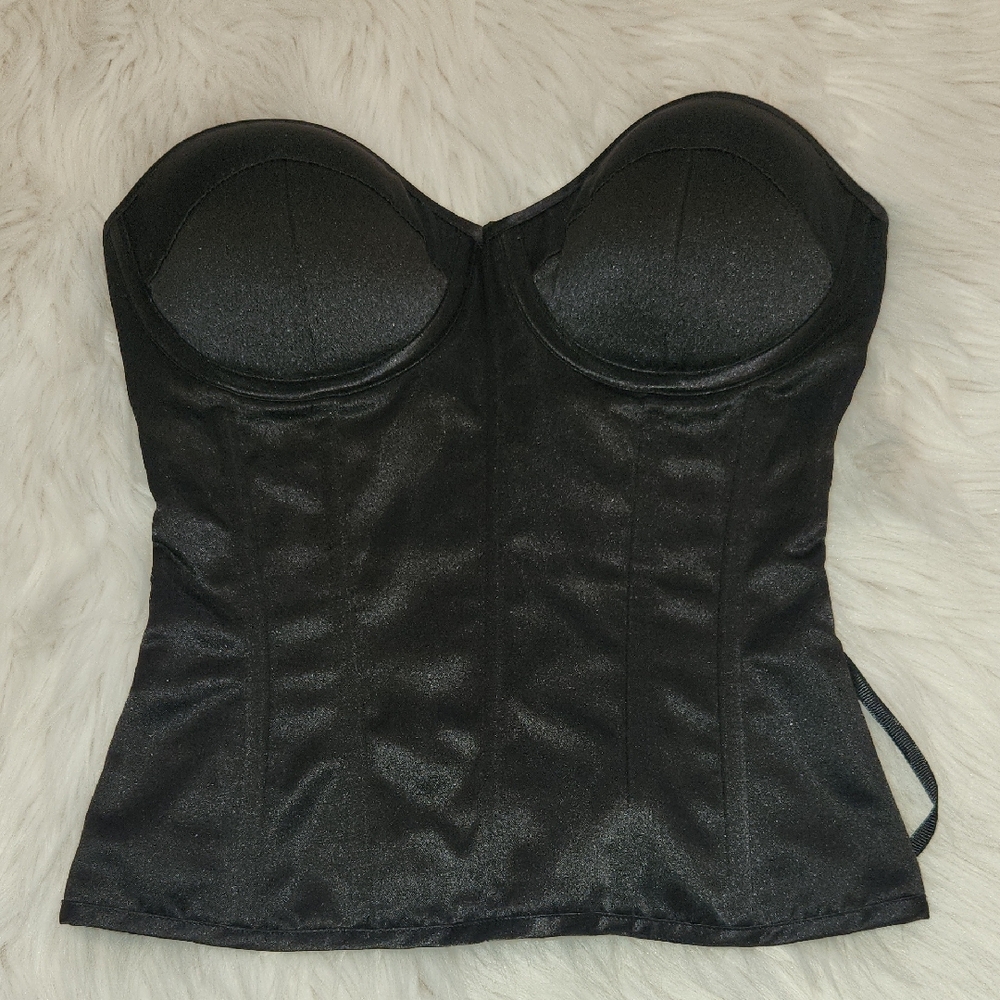 Elegant Black Women's Corset Top